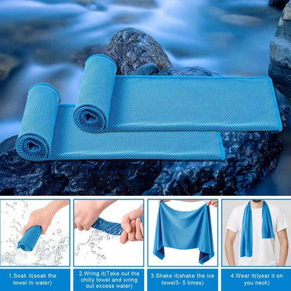 PlisUP™ pochette pour Serviette Fraîcheur — Séchage Express & Sensation Glacée en 3 Secondes