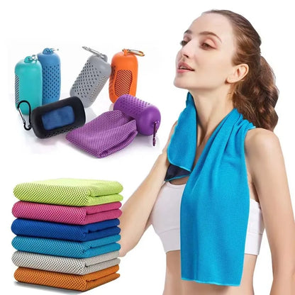 PlisUP™ pochette pour Serviette Fraîcheur — Séchage Express & Sensation Glacée en 3 Secondes